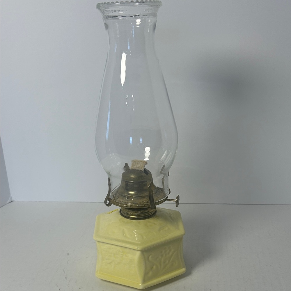Elegant Yellow Glass Lantern